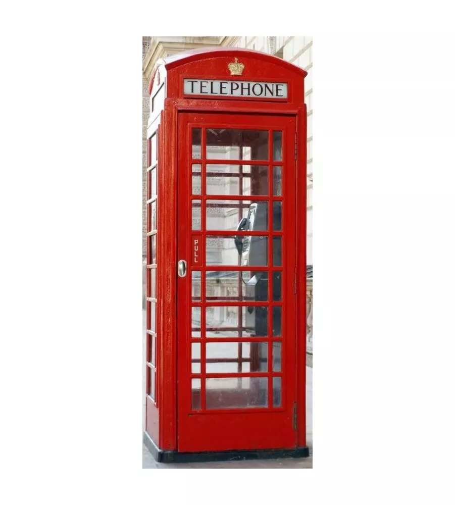 RIVESTIMENTO PER PORTA CABINA TELEFONICA INGLESE, 83X210 CM